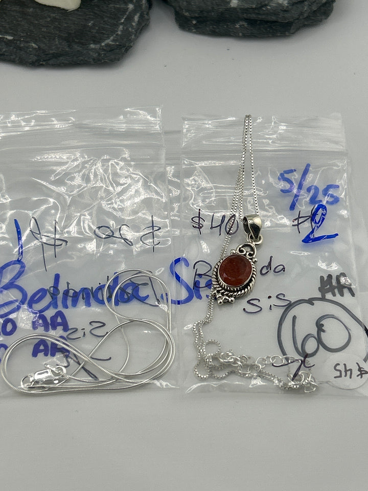 RESERVED FOR: Belinda Sis- 5/25/2025 tiktok Live Show - 2 Sterling Silver Items