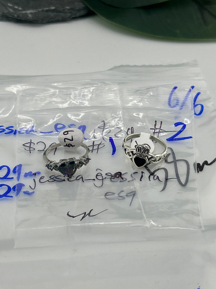 RESERVED FOR: jessica_esq - 6/6/2025 tiktok Reservation Live Show - 2 Sterling Silver Items