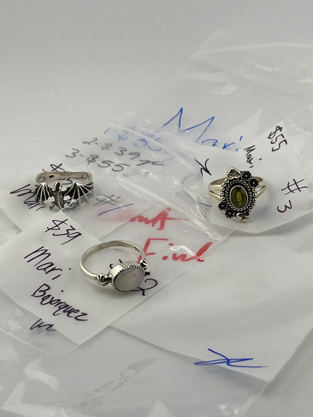 RESERVED FOR: Mari - 4/11/2025 The Collective Boutique App Live Show - 3 Sterling Silver Items