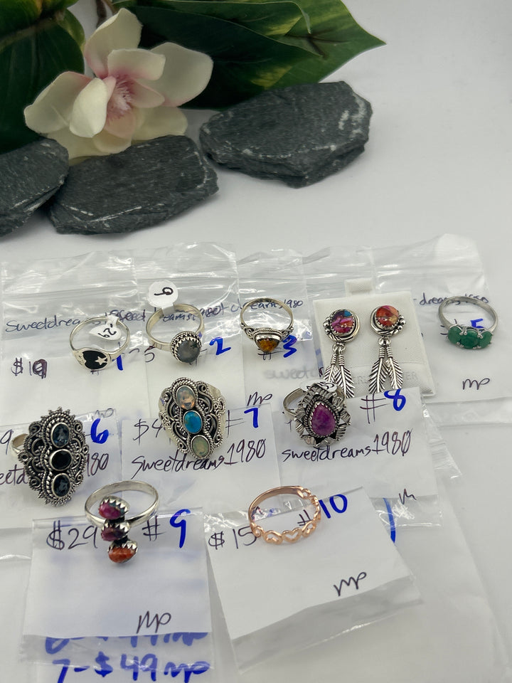 RESERVED FOR: sweetdreams1980 - 4/2/2025 Tiktok Live Show - 10 Sterling Silver Items