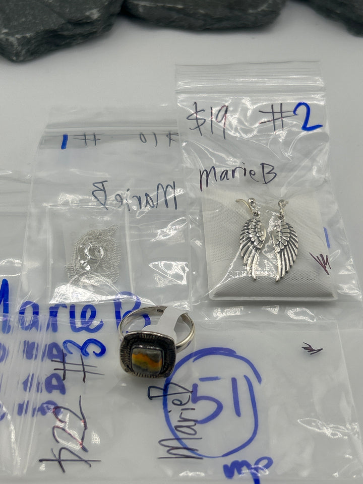 RESERVED FOR: Marie B - 5/21/2025 tiktok Live Show - 3 Sterling Silver Items