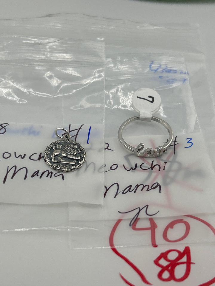 RESERVED FOR:  Meowchi Mama- 4/24/2025 tiktok Live Show - 2 Sterling Silver Items