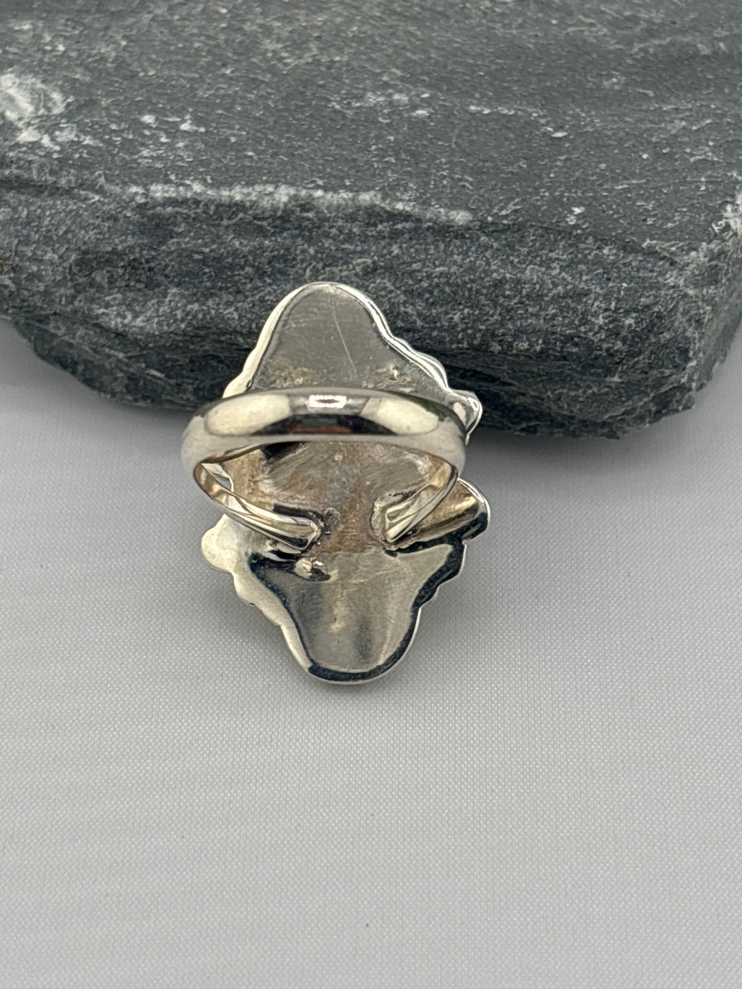 Spiny Oyster Copper Turquoise Ring Size 7