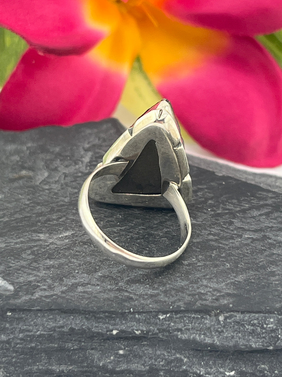 Titanium Druzy and 925 Sterling Silver Ring