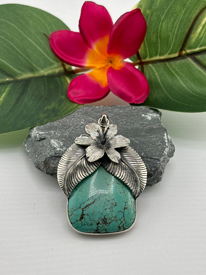 Statement Bali Hubei Turquoise Pendant