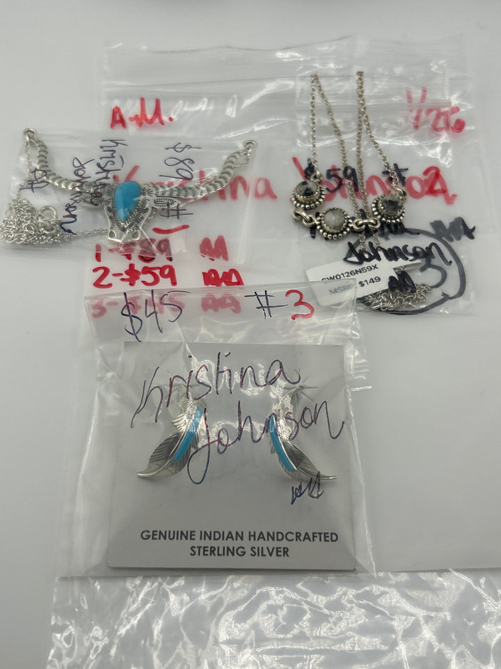 Kristina Johnson - 1/26/26 - 3 925 Sterling Silver Items
