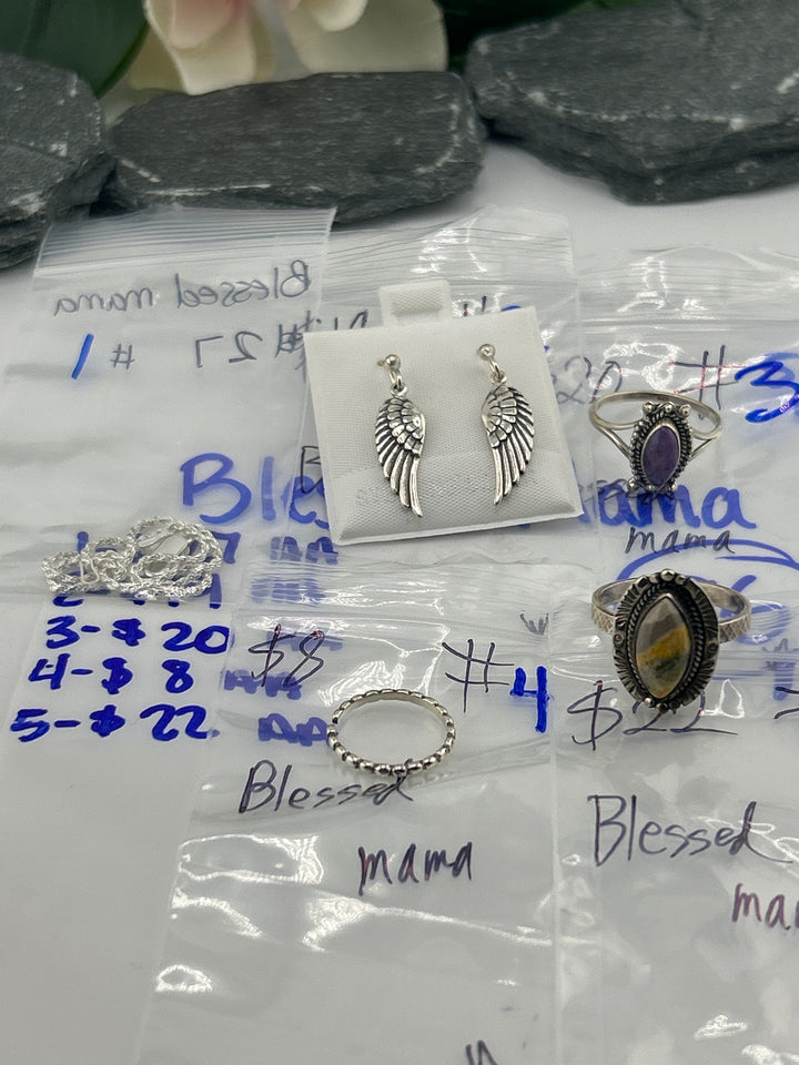 RESERVED FOR: Blessed mama - 5/21/2025 tiktok Live Show - 5 Sterling Silver Items