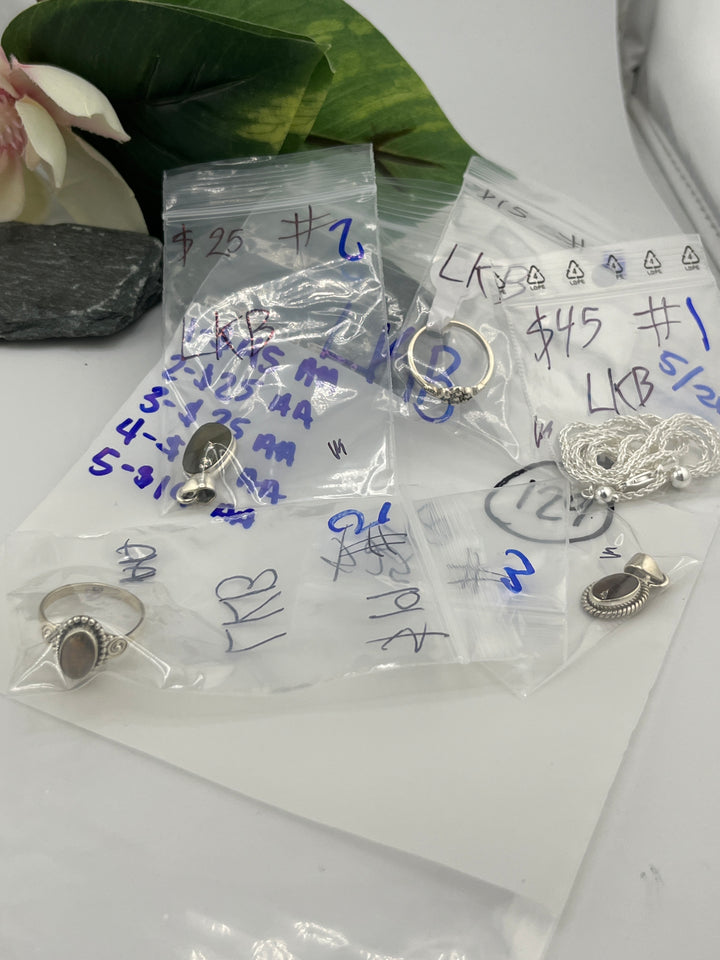 RESERVED FOR: LKB - 5/21/2025 tiktok Live Show - 5 Sterling Silver Items