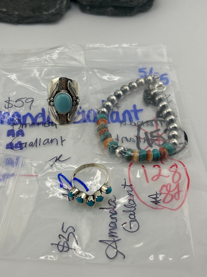RESERVED FOR: Amanda Gallant - 5/25/2025 tiktok Live Show - 3 Sterling Silver Items
