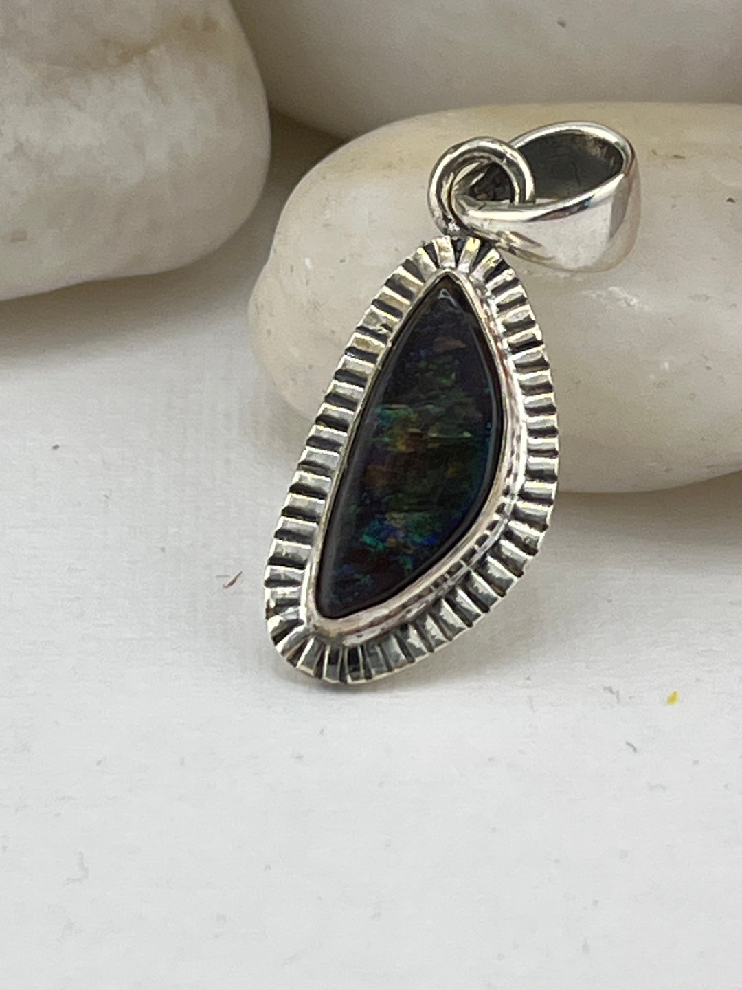 FB Natural Canadian Ammolite Pendant