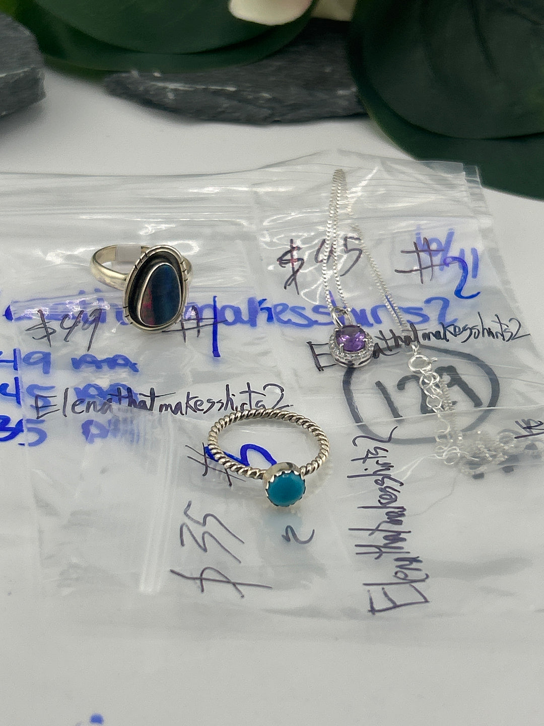 RESERVED FOR: Elenathatmakesshirts2 - 6/11/2025 tiktok Reservation Live Show - 3 Sterling Silver Items