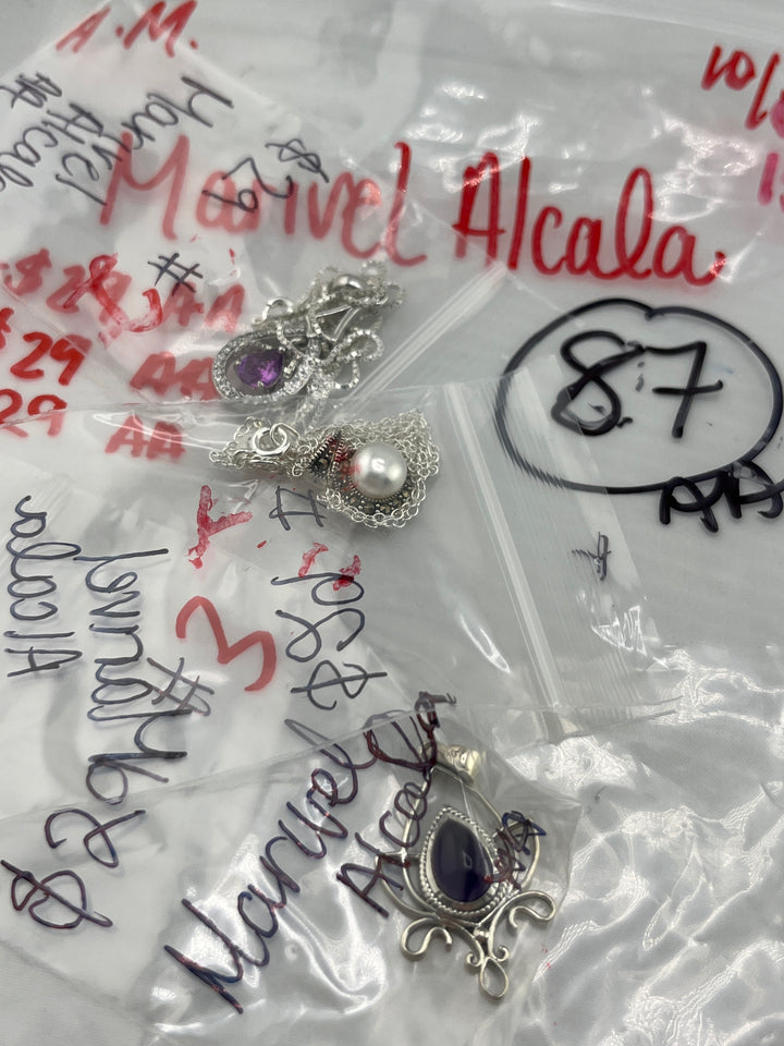 AM SHOW 48HR RESERVED FOR:  Marivel Alcala - 10/15/2025 FL tiktok Live Show - 3 Sterling Silver Items