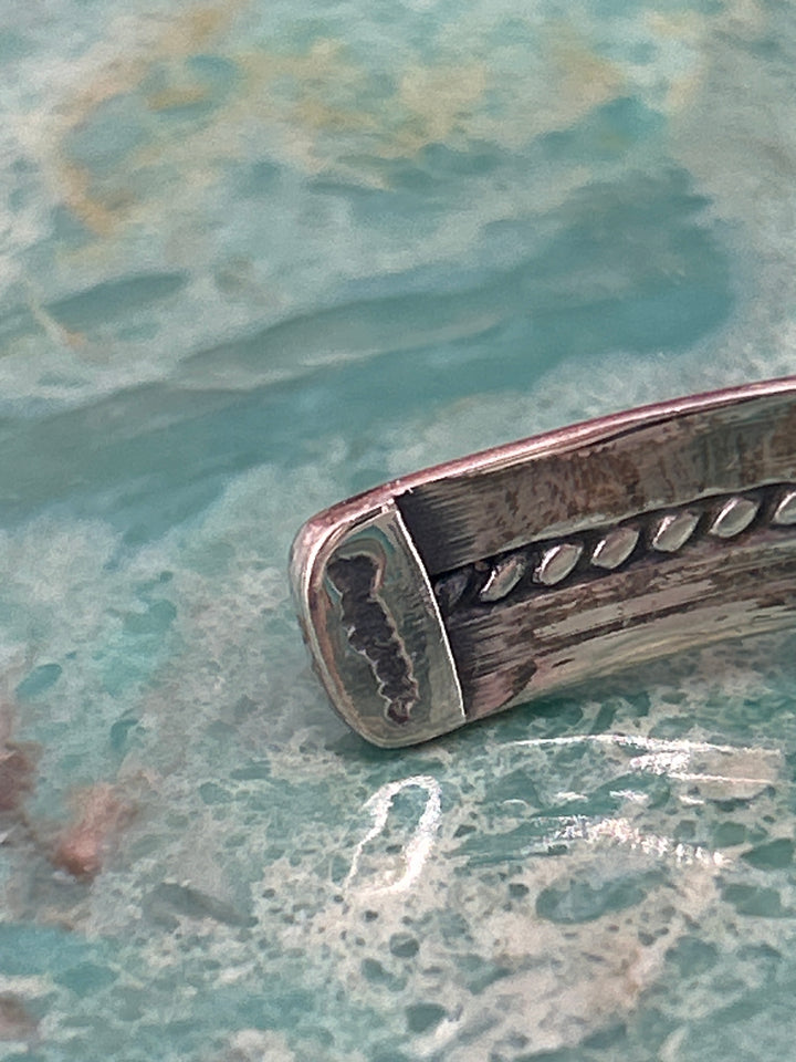 Regie 925 Sterling Silver Multi-stone Lightening Bolt Cuff