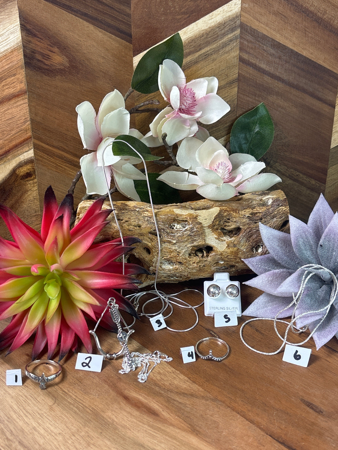 RESERVED FOR: MelB 7/25/24- 6 Sterling Silver Items
