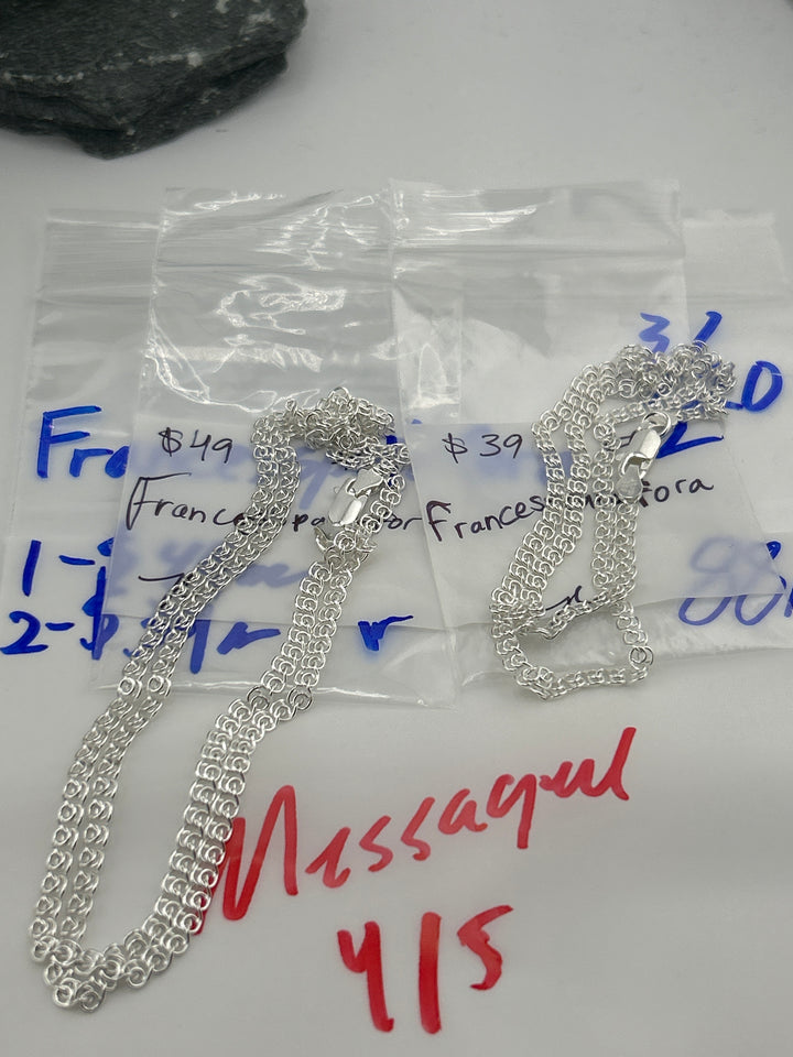 RESERVED FOR: Francesspatafora - 3/20/2025 Live Show - 2 Sterling Silver Items