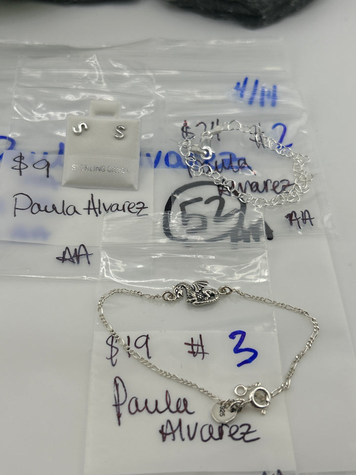 RESERVED FOR: Paula Alvarez- 4/14/2025 tiktok Live Show - 3 Sterling Silver Items