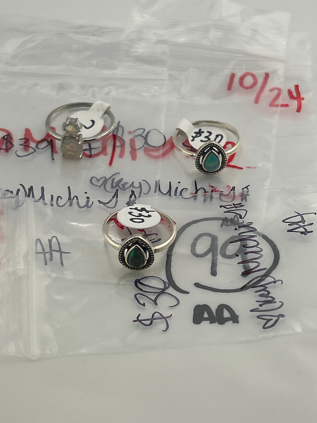AM SHOW 48HR RESERVED FOR: 🖤🗝️Michi🌙🕯️- 10/24/2025 FL tiktok Live Show - 3 Sterling Silver Items
