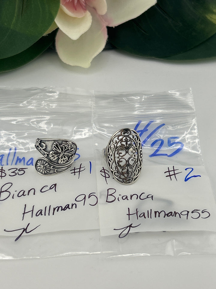 RESERVED FOR: Bianca Hallman955 - 4/25/2025 tiktok Live Show - 2 Sterling Silver Items