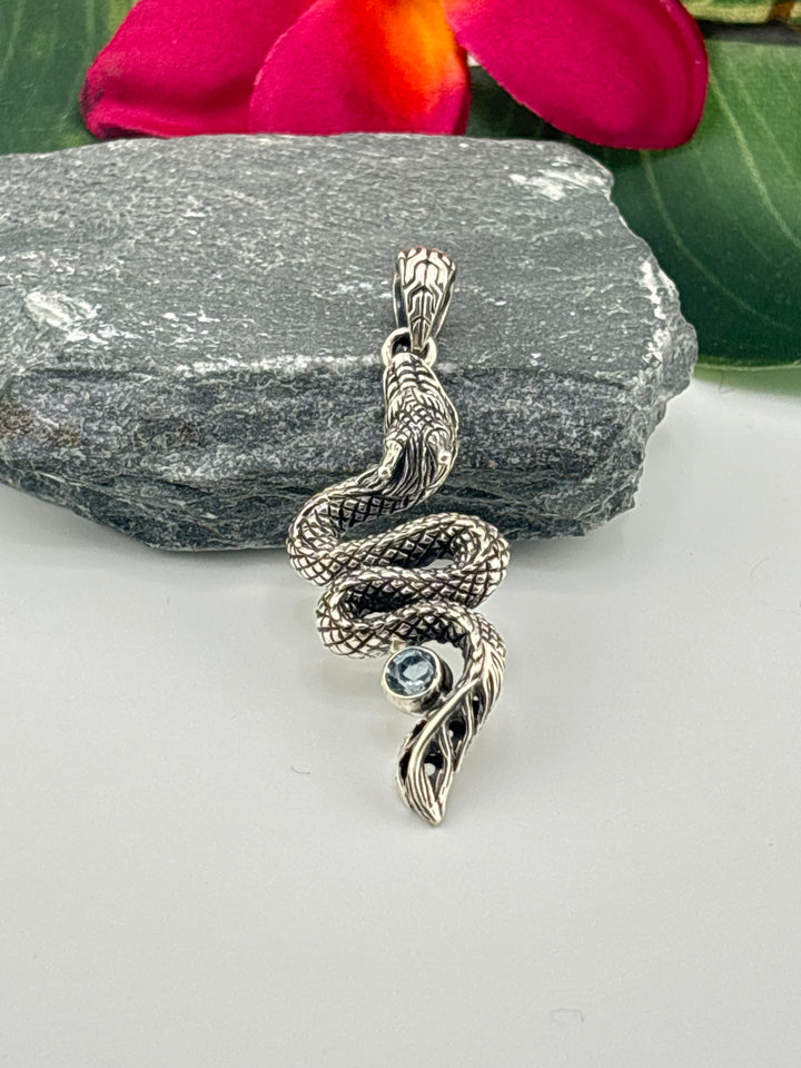 Bali Topaz Dragon Pendant