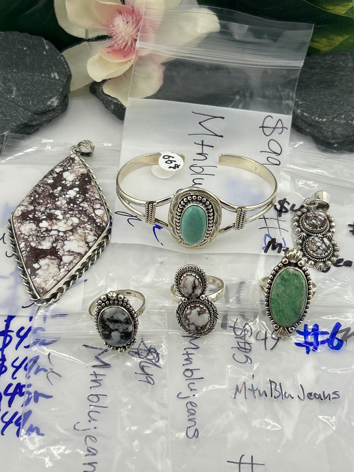 RESERVED FOR: Mtnblujeans - 5/8/2025 tiktok Live Show - 6 Sterling Silver Items