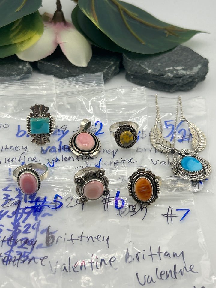 RESERVED FOR: brittney valentine - 5/23/2025 tiktok Live Show - 7 Sterling Silver Item