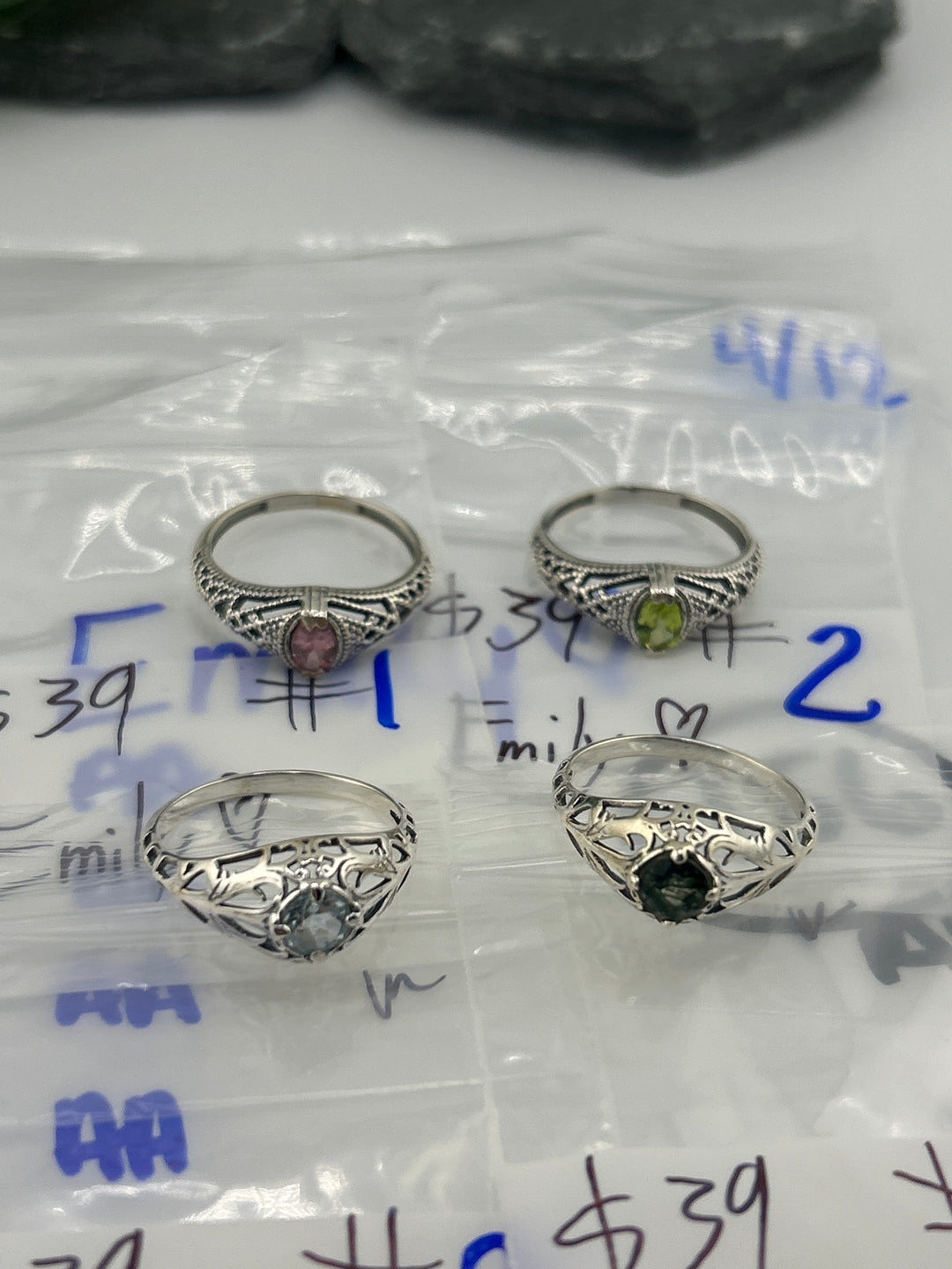 RESERVED FOR: Emily❤️ - 4/12/2025 tiktok Live Show - 4 Sterling Silver Items