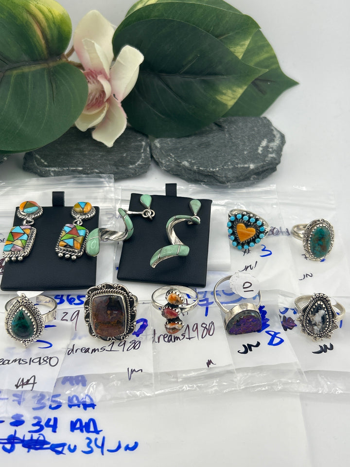 RESERVED FOR: sweetdreams1980- 4/5/2025 tiktok Live Show -9 Sterling Silver Items