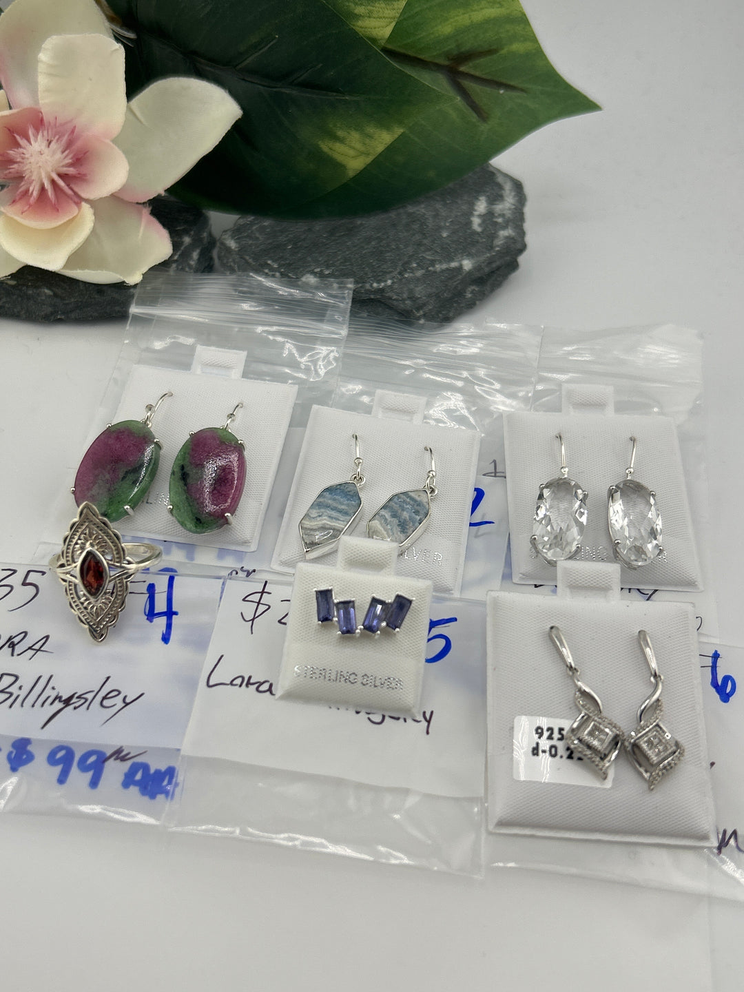 RESERVED FOR: Lora Billingsley- 3/29/2025 The Collective Boutique App Live Show - 6 Sterling Silver Items