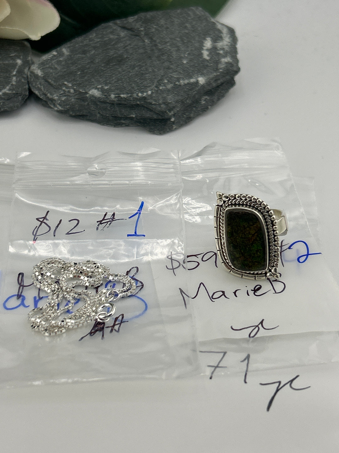RESERVED FOR: MarieB - 4/14/2025 tiktok Live Show - 2 Sterling Silver Items
