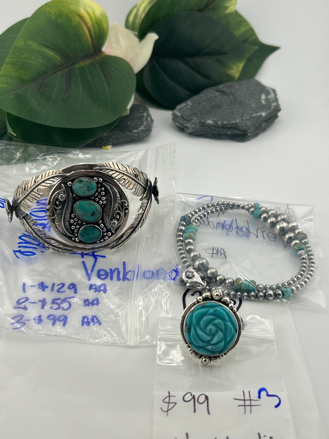 RESERVED FOR: Vonblondie - 4/21/2025 tiktok A.M Live Show - 3 Sterling Silver Items