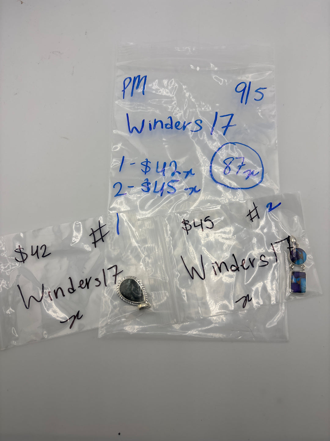 PM SHOW 48HR - RESERVED FOR: Winders17 - 9/5/2025 FL tiktok Live Show - 2 Sterling Silver Items