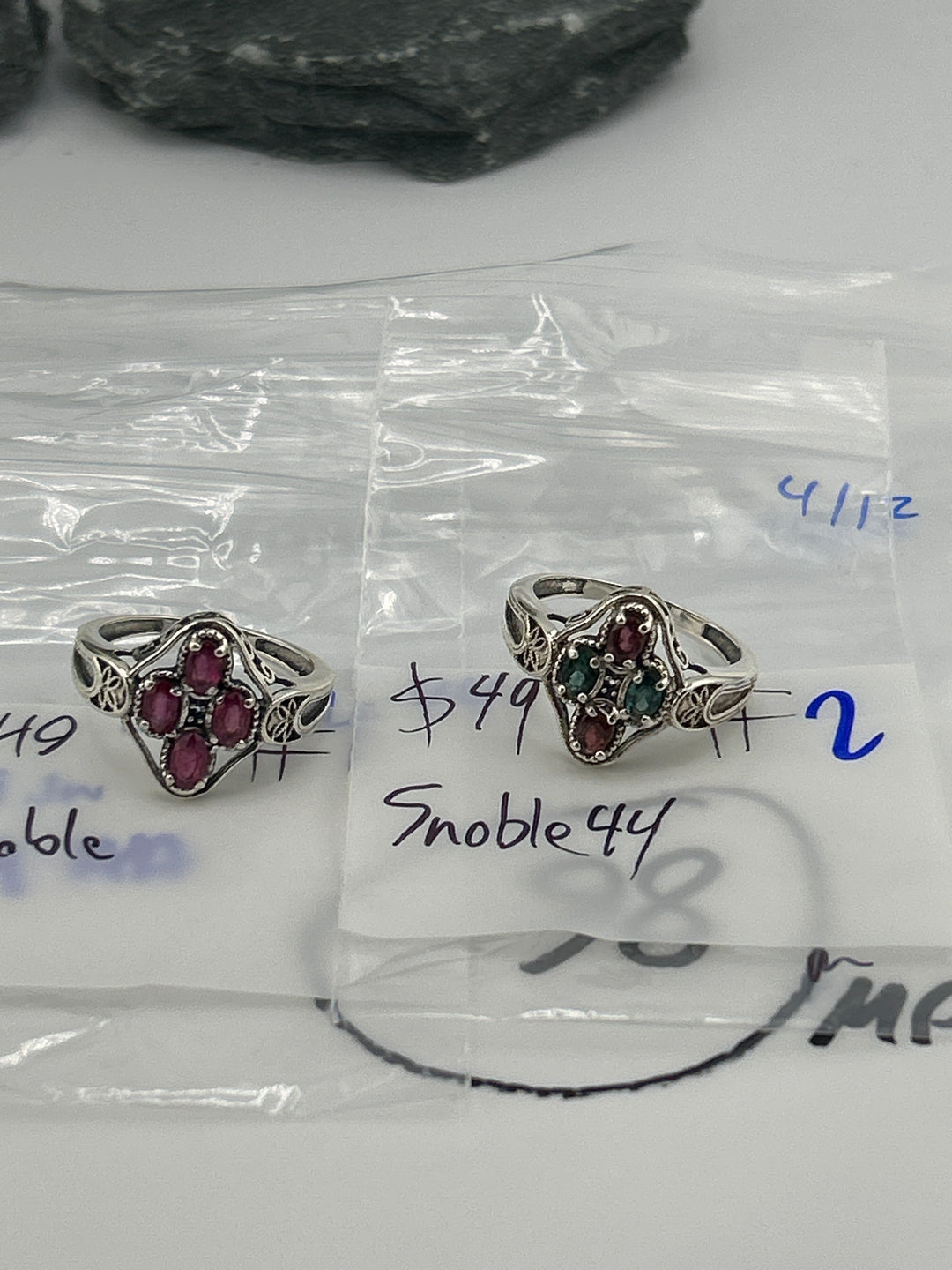 RESERVED FOR: Snoble44- 4/12/2025 tiktok Live Show - 2 Sterling Silver Items