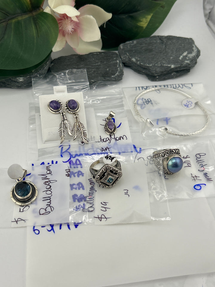 RESERVED FOR: BulldogMom - 5/7/2025 tiktok Live Show -6  Sterling Silver Items