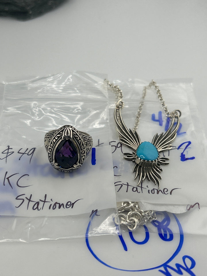 RESERVED FOR: KC Stationer- 4/2/2025 Tiktok Live Show - 2 Sterling Silver Items