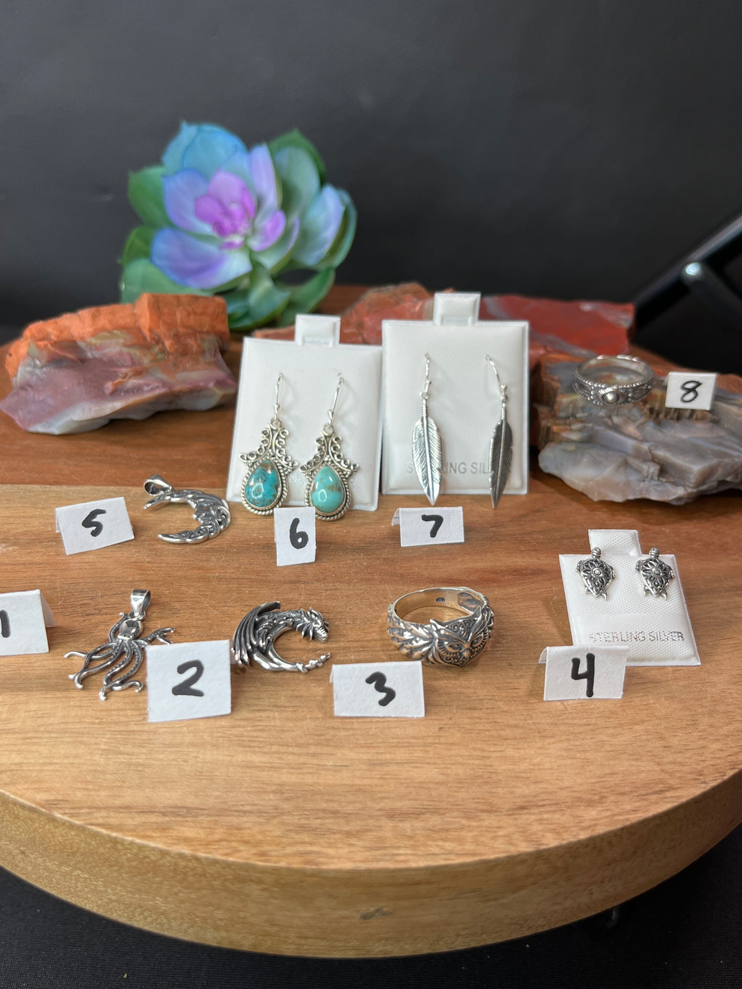 RESERVED FOR: Lulu- 7/7/24-8 Sterling Silver Items