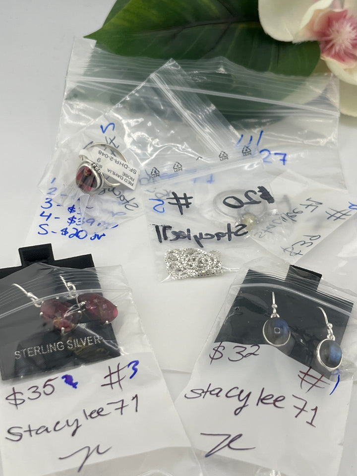 RESERVED FOR: Stacylee71 - 4/27/2025 tiktok Live Show - 5 Sterling Silver Items