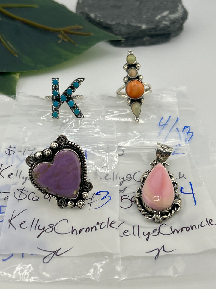 RESERVED FOR: KellysChronicle - 4/18/2025 tiktok Live Show - 4 Sterling Silver Items
