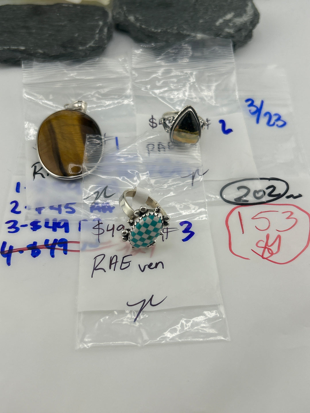 RESERVED FOR: RAEven- 3/23/2025 Live Show - 3 Sterling Silver Items