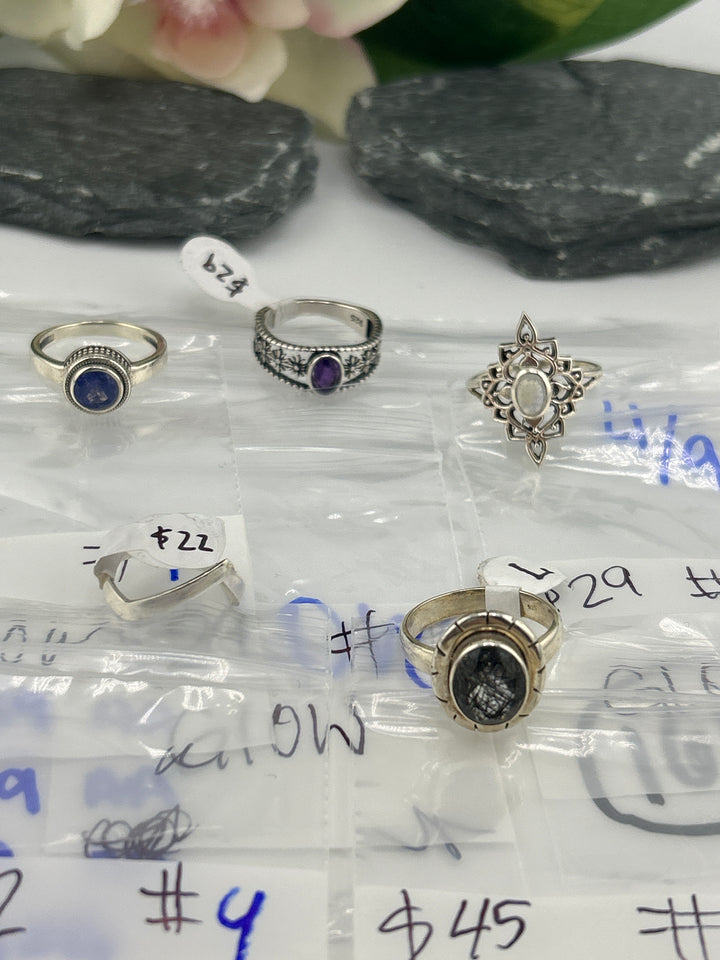 RESERVED FOR: GLOW - 4/9/2025 tiktok Live Show - 5 Sterling Silver Items