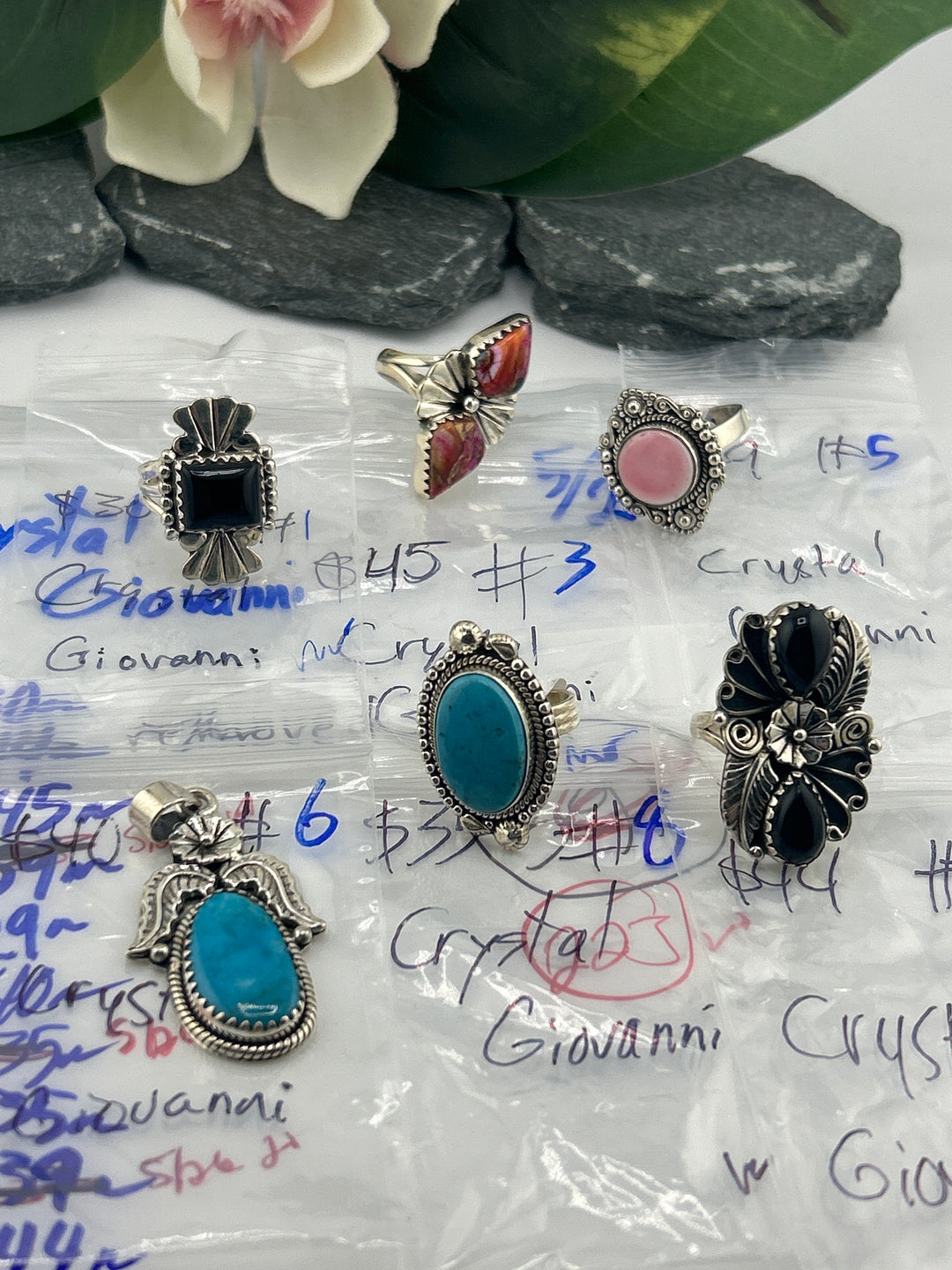 RESERVED FOR: Crystal Giovanni - 5/23/2025 tiktok Live Show - 6 Sterling Silver Item