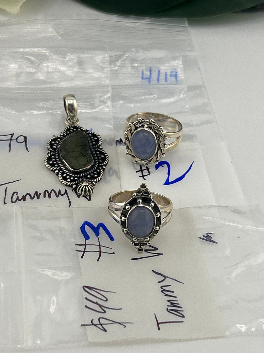RESERVED FOR:  Tammy W- 4/19/2025 tiktok Live Show -3  Sterling Silver Items