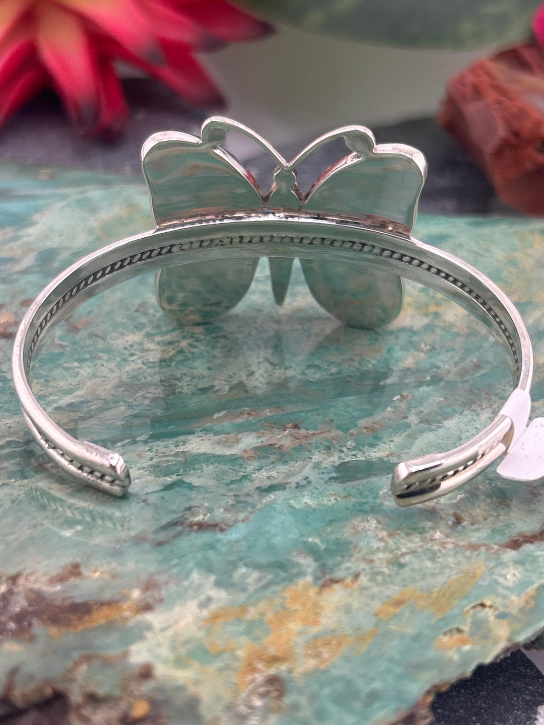 Regie 925 Sterling Silver Mosaic Multi-stone Butterfly Cuff