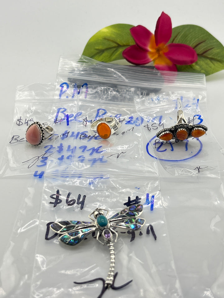 PM SHOW 48HR - RESERVED FOR: Bee_Bee_girl  - 7/24/2025 FL tiktok Live Show - 4 Sterling Silver Items