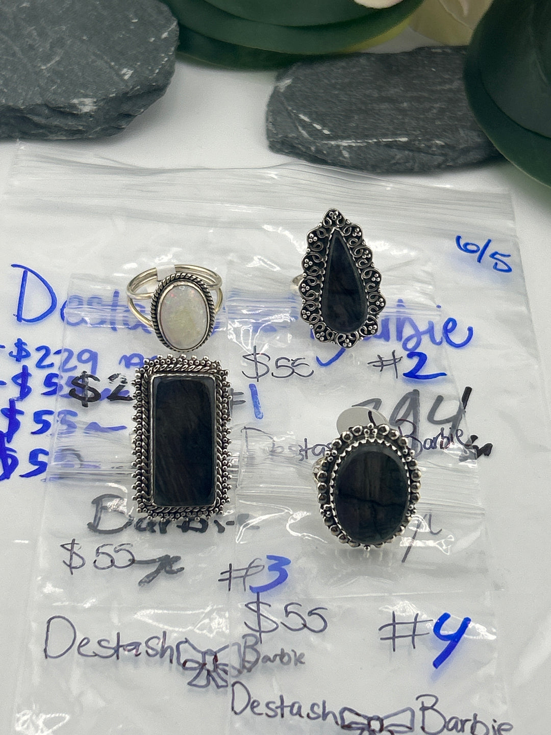 RESERVED FOR: Destash🎀Barbie - 6/5/2025 tiktok (48 hr) Reservation Live Show - 4 Sterling Silver Items