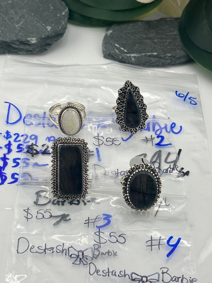 RESERVED FOR: Destash🎀Barbie - 6/5/2025 tiktok (48 hr) Reservation Live Show - 4 Sterling Silver Items