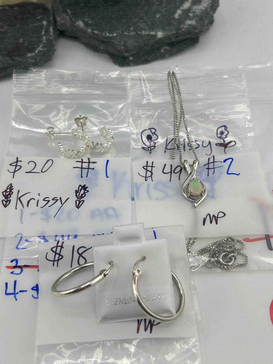 RESERVED FOR: 🌻Krissy🌻 - 3/26/2025 tiktok Live Show - 3 Sterling Silver Items
