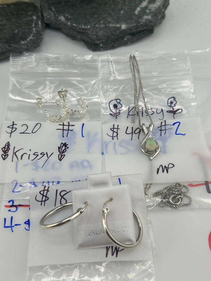 RESERVED FOR: 🌻Krissy🌻 - 3/26/2025 tiktok Live Show - 3 Sterling Silver Items