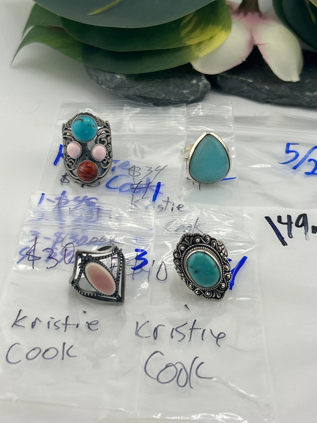 RESERVED FOR: Kristie Cook - 5/23/2025 tiktok Live Show - 4 Sterling Silver Item