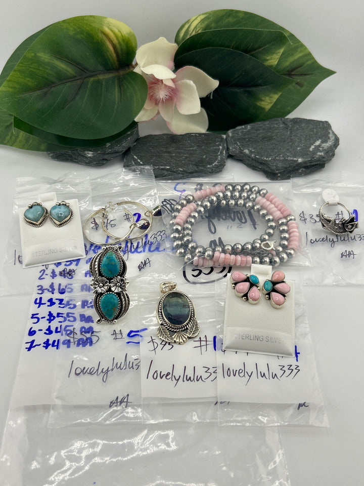 RESERVED FOR: lovelylulu333 - 4/30/2025 tiktok Live Show - 7 Sterling Silver Items