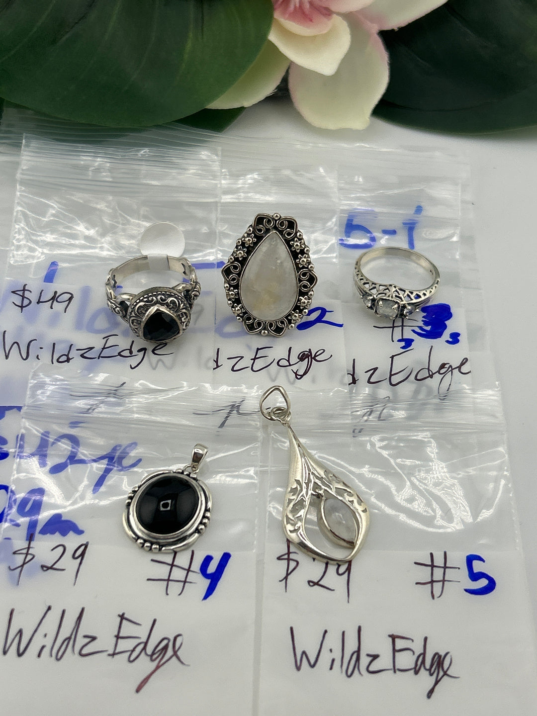 RESERVED FOR: WildzEdge - 5/1/2025 tiktok Live Show -5  Sterling Silver Items